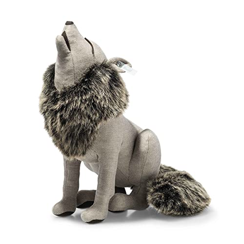 Best of Selection Heulender Wolf - 38 cm – für Sammler– Geschenk- abwaschbar – Hellbraun (025020) von Steiff