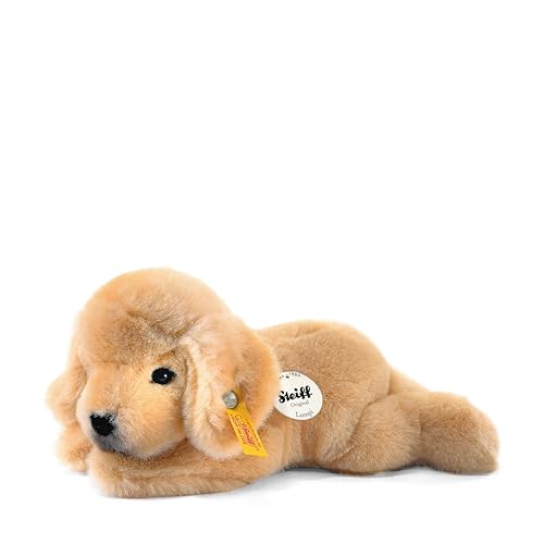 Steiff Kuscheltier Kleiner Freund Golden Retriever Welpe Lumpi, Süßes Stofftier mit Kunststoffaugen, Kinder, Jungen & Mädchen, Plüschtier 22 cm, Beige, 280160 von Steiff