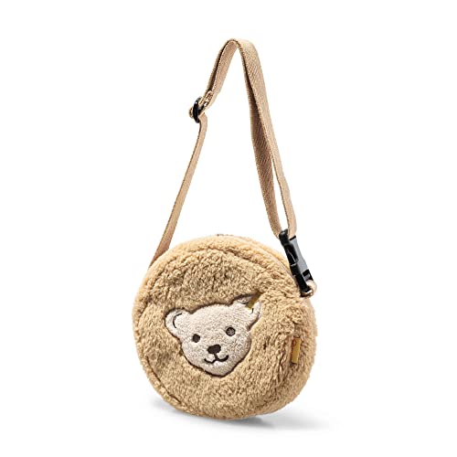 Steiff 600159 Umhängetasche mit Quietsche Tiere Teddybär Tasche Plüsch, BEIGE, 1 Count (Pack of 1) von Steiff