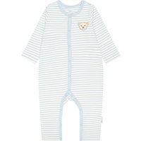 Steiff Baby-Strampler mit Knopfleiste - Gr. 74 - hellblau/gestreift Steiff Baby-Strampler mit Knopfleiste - Gr. 74 - hellblau/gestreift von Steiff
