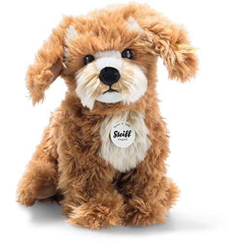 Steiff Kuscheltier Curlie Cockapoo, Süßes Stofftier mit Kunststoffaugen, Kinder, Jungen & Mädchen, Plüschtier 24 cm, Hellbraun, 076909 von Steiff