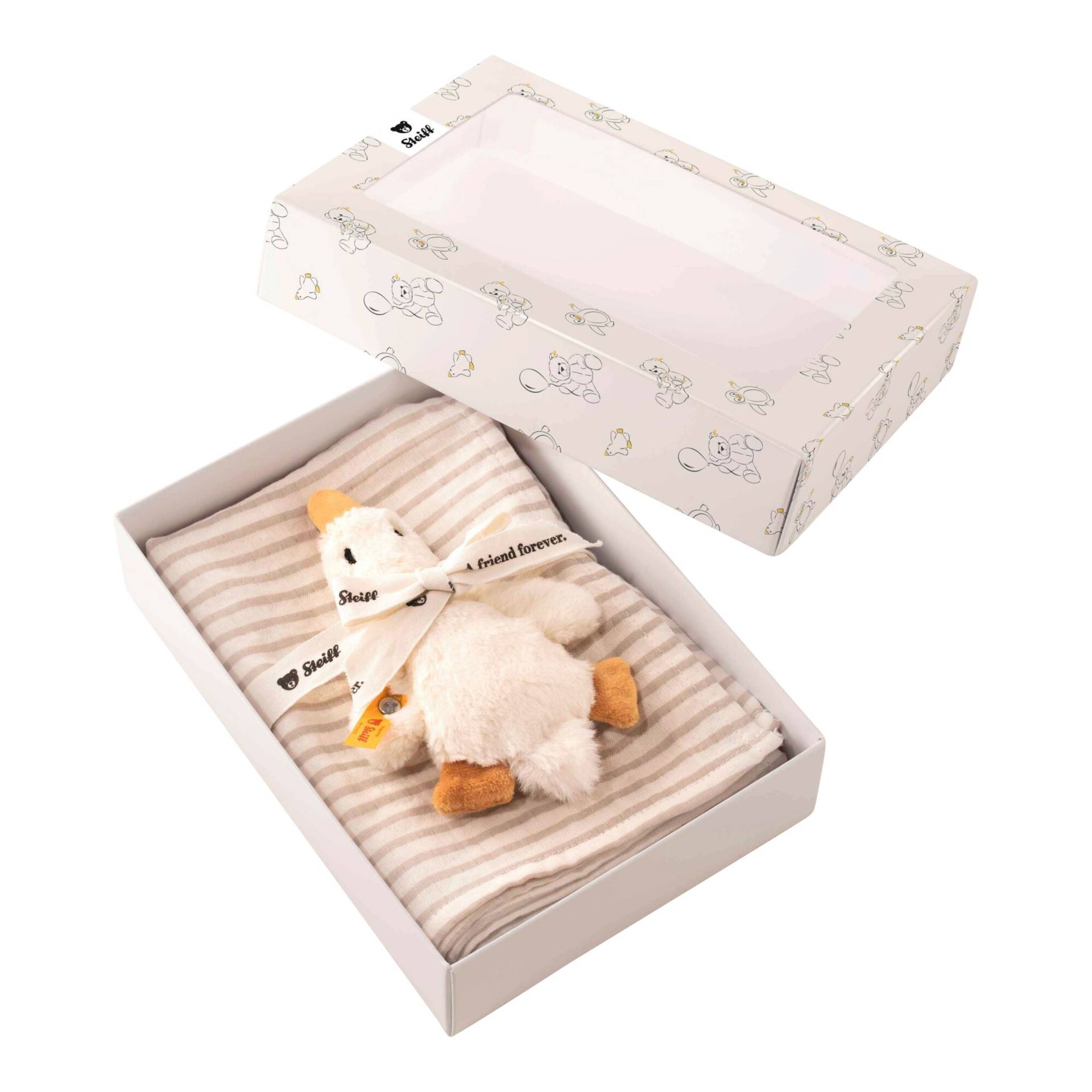 Steiff Geschenkset Gilda Gans Greifling und Spucktuch Steiff Geschenkset Gilda Gans Greifling und Spucktuch von Steiff