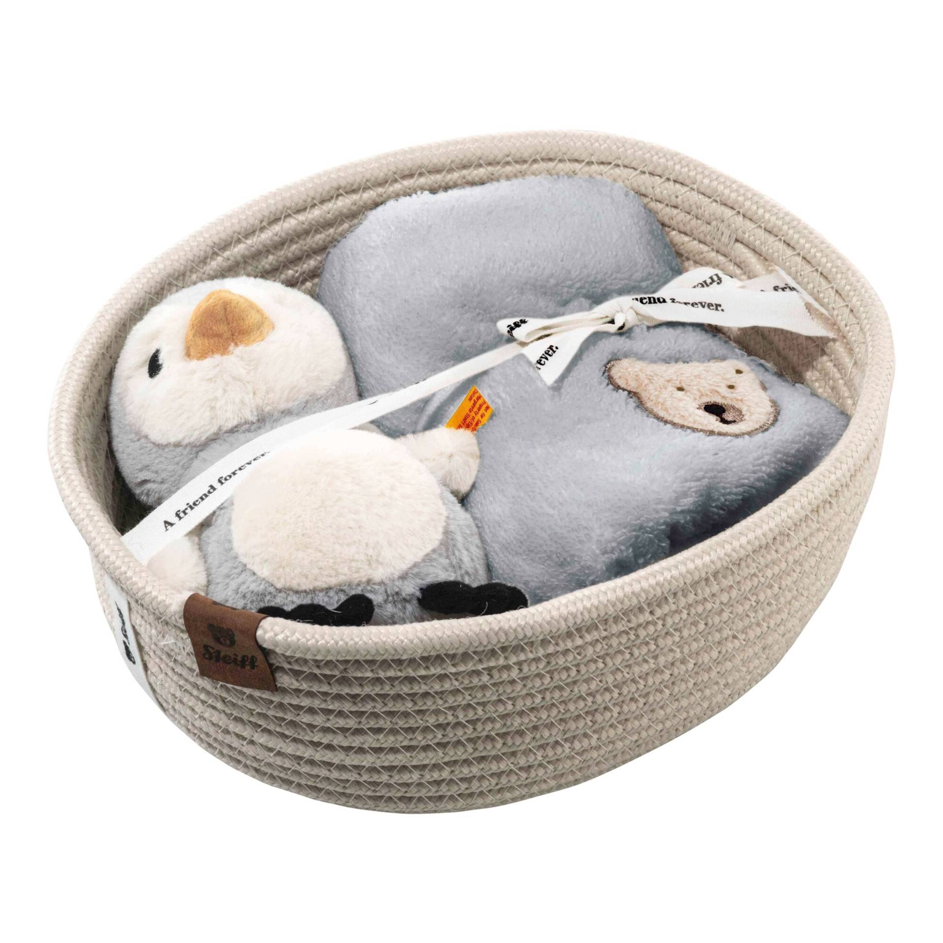Steiff Geschenkset Lio Pinguin mit Rassel und Latz Steiff Geschenkset Lio Pinguin mit Rassel und Latz von Steiff