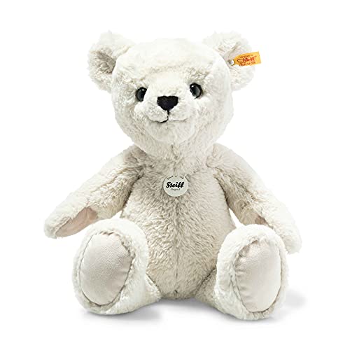 Steiff Kuscheltier Heavenly Hugs Benno Teddybär, Süßes Stofftier mit Kunststoffaugen, Kinder, Jungen & Mädchen, Plüschtier 42 cm, Creme, 113727 von Steiff