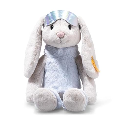 Steiff Hoppie Hase Skifahrer 31cm bunt, Plüschtier mit Schlappohren, Flauschiges Stofftier im Ski-Outfit zum Kuscheln und Spielen, Kuscheltier für Mädchen und Jungen, waschmaschinenfest von Steiff