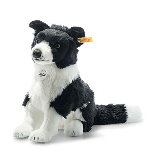 Jaycee Border Collie - 28 cm - Kuscheltier für Kinder - weich & kuschelig - waschbar - schwarz/weiß (122163) von Steiff