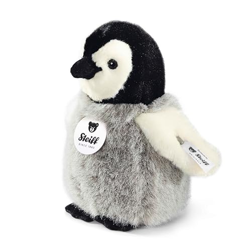 Steiff Kuscheltier Flaps Pinguin, Süßes Stofftier mit Kunststoffaugen, Kinder, Jungen & Mädchen, Plüschtier 16 cm, Klein, Mehrfarbig, 057144 von Steiff