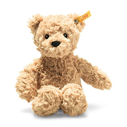 Steiff Kuscheltier Jimmy Teddybär, Süßes Stofftier, Jungen, Mädchen & Babys ab 0 Monaten, Plüschtier 20 cm, Hellbraun, 242274 von Steiff