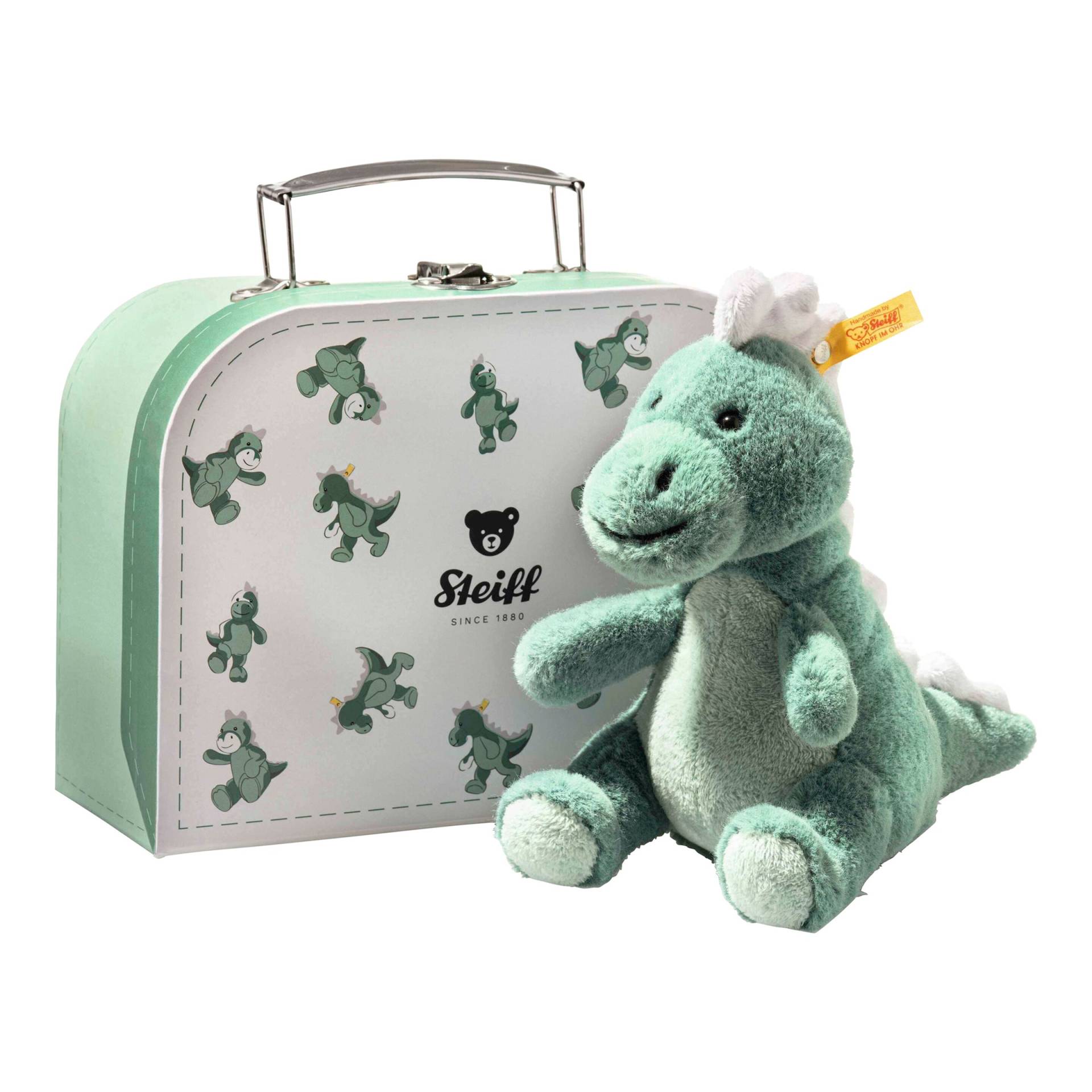 Steiff Kuscheltier Joshi Baby T-Rex im Koffer 16cm Steiff Kuscheltier Joshi Baby T-Rex im Koffer 16cm von Steiff