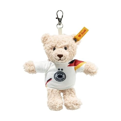 Steiff Kuscheltier Mila Teddybär DFB-Anhänger, Süßes Stofftier mit Kunststoffaugen, Kinder, Jungen & Mädchen, Friends, Plüschtier 12 cm, Beige, 988820 Steiff Kuscheltier Mila Teddybär DFB-Anhänger, Süßes Stofftier mit Kunststoffaugen, Kinder, Jungen & Mädchen, Friends, Plüschtier 12 cm, Beige, 988820 von Steiff
