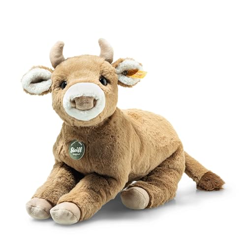 Steiff Kuscheltier Resi Kalb, Süßes Stofftier mit Kunststoffaugen, Kinder, Jungen & Mädchen, Plüschtier 32 cm, Braun, 069857 von Steiff