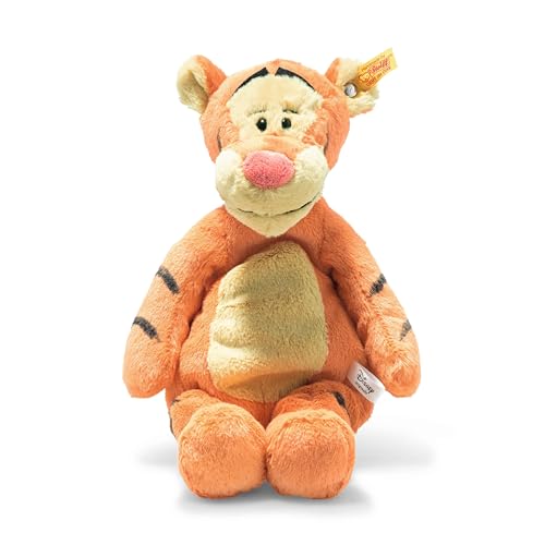 Steiff Kuscheltier Tigger aus Winnie Puuh, Süßes Stofftier, Jungen, Mädchen & Babys ab 0 Monaten, Soft Cuddly Friends Disney Orig., Tiger 30 cm, 024535 von Steiff