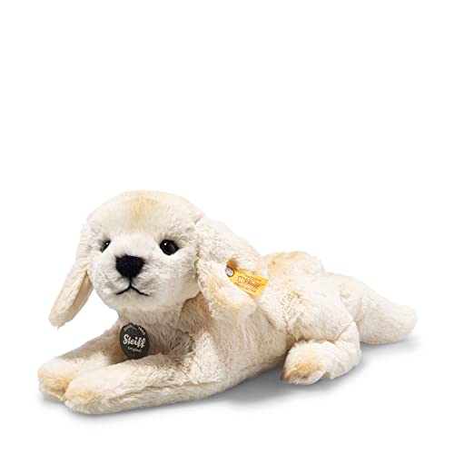 Steiff 076893 Lenny Labrador - 23 cm - Kuscheltier - blond liegend, Autumn Blonde von Steiff