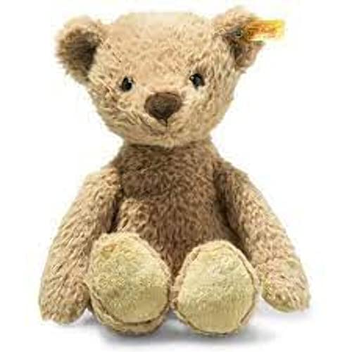 Steiff Soft Cuddly Friends Tommy Teddybär-30 cm-Kuscheltier für Kinder – kuschelig & weich-waschbar – Caramel (113642) von Steiff