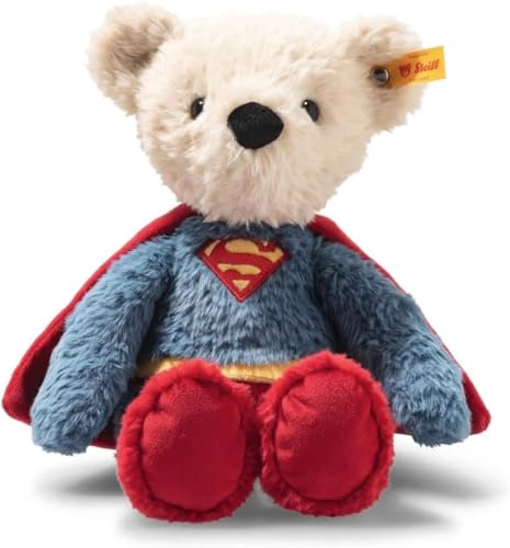 Steiff Teddybär Superman 29cm bunt, Kuscheltier Superheld, ideal für Kinder und Fans, Plüsch Bär im Superman Look, aus kuschelweichem Plüsch, waschmaschinenfest Steiff Teddybär Superman 29cm bunt, Kuscheltier Superheld, ideal für Kinder und Fans, Plüsch Bär im Superman Look, aus kuschelweichem Plüsch, waschmaschinenfest von Steiff