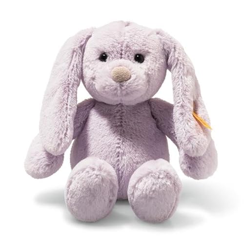 Steiff Tilda Hase 20cm lila, Plüschtier mit Schlappohren, Soft Cuddly Friends, Flauschiges Stofftier zum Kuscheln und Spielen, Kuscheltier für Mädchen und Jungen, waschmaschinenfest von Steiff