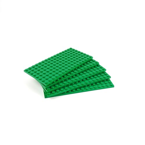 Lego® 8x16 Platten Bauplatten Grün - 5 Stück - Modellnummer 92438 von Stein-Experte