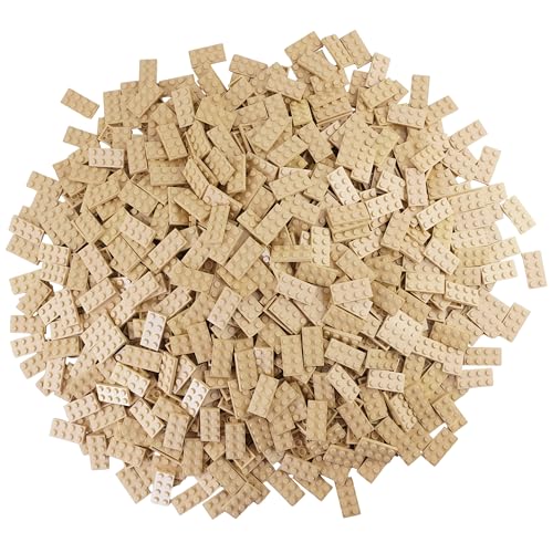 Lego® City Classic Basic Set - 100 Stück 2x4 Platten 3020 Beige von Stein-Experte