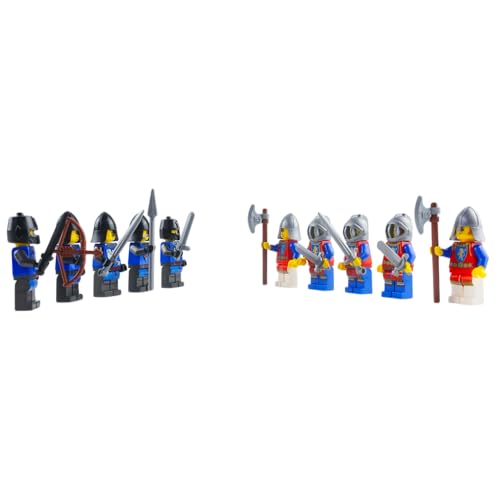 Lego® Ritter Minifiguren Set – 5 Falkenritter vs. 5 Löwenritter – Baue epische Schlachten und Burgen! von Stein-Experte