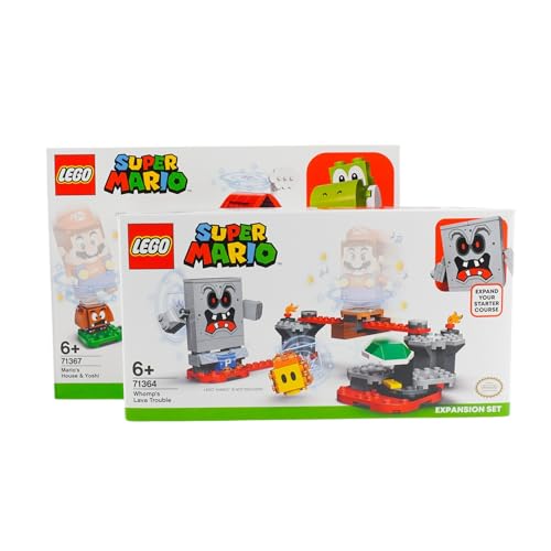 Lego® Super Mario Doppelpack – Marios Abenteuer mit Yoshi & Lava-Action! | 71376 & 71364 | Erweiterbares Spielset für noch mehr Spannung! von Stein-Experte