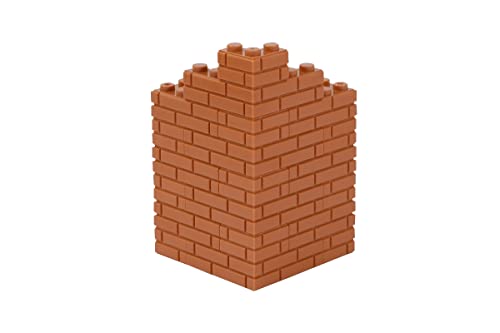 Steinchenshop 215 Stück Klemmbausteine Mauersteine masonry brick Bausteine hellbraun (medium nougat) von Steinchenshop