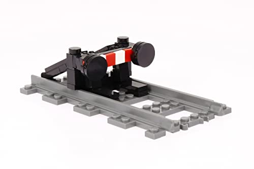 Steinchenshop Kleiner Prellbock für Eisenbahn aus 74 Klemmbausteinen City ST-99002 von Steinchenshop