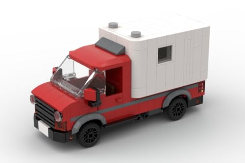 Steinchenshop Klemmbaustein Auto City Roter Campingwagen kompatibel mit den Bausteinen vom Marktführer aus Dänemark (ST-77003) von Steinchenshop