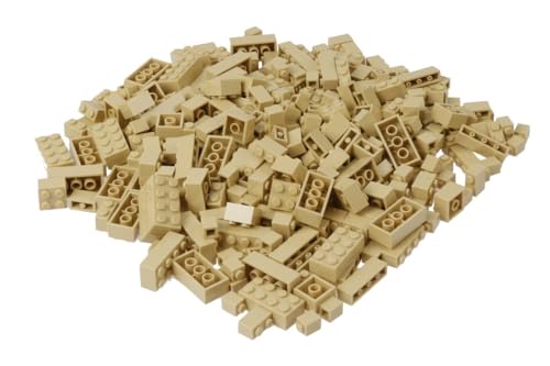 Steinchenshop Klemmbausteine 350 Stück Bricks Klassische Bausteine kompatibel mit Lego (tan) von Steinchenshop