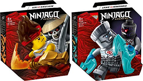 Steinchenwelt NINJAGO® 2er Set: 71730 Battle Set: Kai vs. Skulkin + 71731 Battle Set: Zane vs. Nindroid von Steinchenwelt