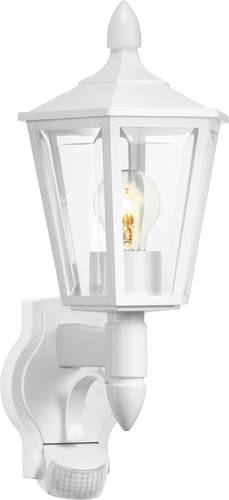 Steinel L 15 S 617912 Außenwandleuchte mit Bewegungsmelder Energiesparlampe, LED E27 60W Weiß von Steinel