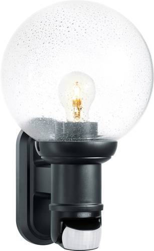 Steinel L 560 S 634216 Außenwandleuchte mit Bewegungsmelder Energiesparlampe, LED E27 60W Schwarz von Steinel