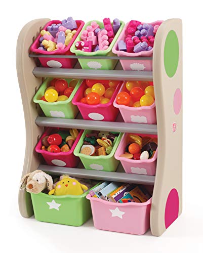 Stufe2 Fun Time Room Organizer Mülleimer, Pink von Step2