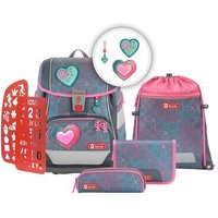 Step by Step 183684 2IN1 PLUS Schulranzen-Set "Glitter Heart", 6-teilig von Step by Step