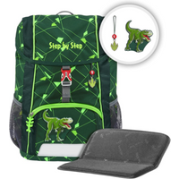 Step by Step 213363 KID SHINE Rucksack-Set "Dino Night Tyro", 3-teilig von Step by Step