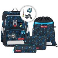 Step by Step 222617 SPACE SHINE Schulranzen-Set "Shark Dexter" 5-teilig von Step by Step