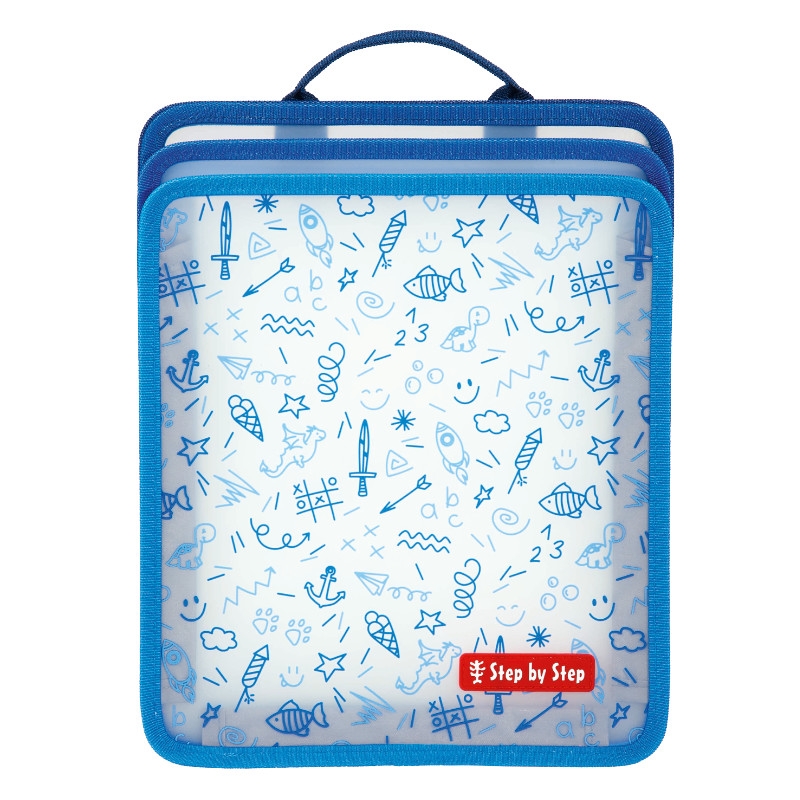 Step by Step Heftebox Faltbar Transparent/Blau Step by Step Heftebox Faltbar Transparent/Blau von Step by Step