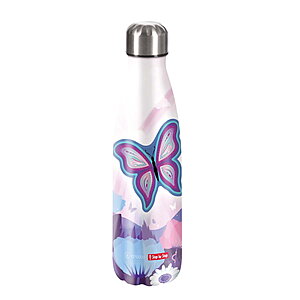 Step by Step Isolierte Edelstahl Trinkflasche Butterfly von Step by Step