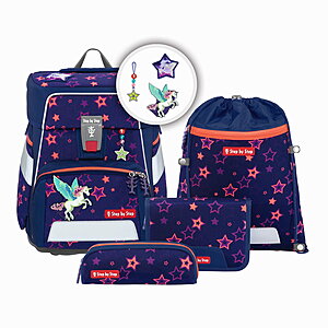 Step by Step SPACE SHINE Schulranzen-Set Pegasus Night Nuala, 5-tlg von Step by Step