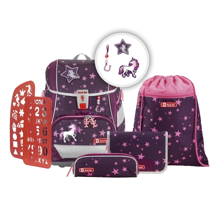 Step by Step Schulranzen-Set 2in1 Plus Unicorn Nuala (6-teilig) von Step by Step