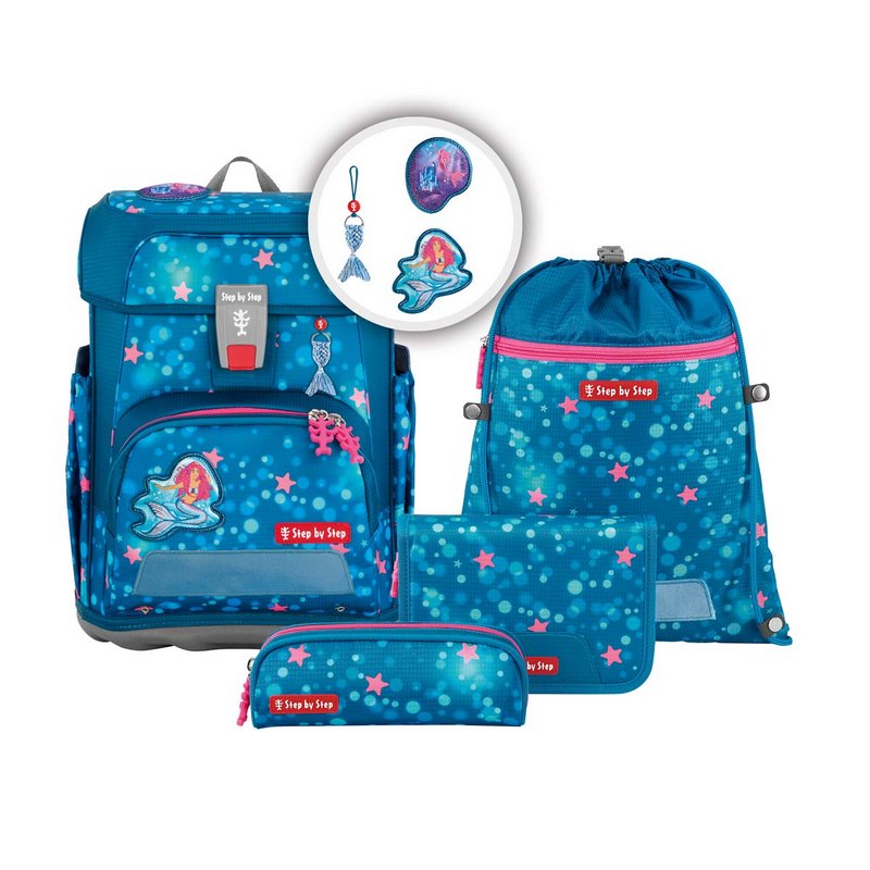 Step by Step Schulranzen-Set Cloud Mermaid Lola 5 teilig von Step by Step