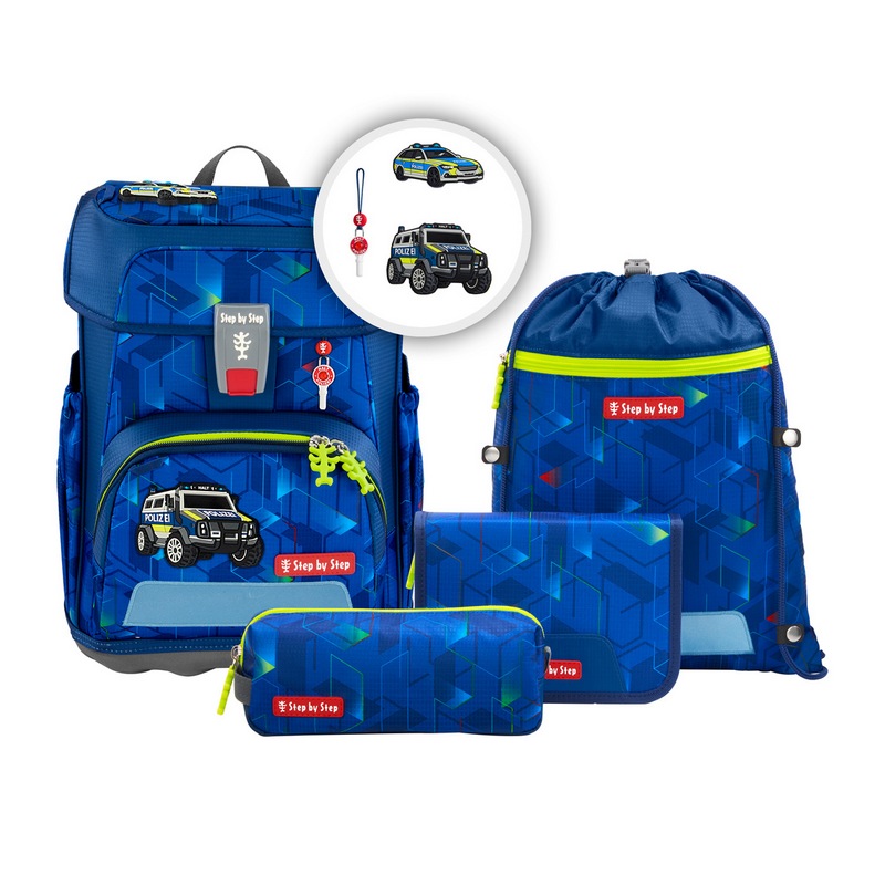 Step by Step Schulranzen-Set Cloud Police Truck Charly 5-tlg. Step by Step Schulranzen-Set Cloud Police Truck Charly 5-tlg. von Step by Step