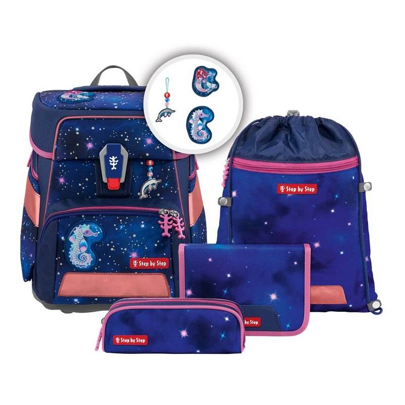 Step by Step Schulranzen-Set Space Reflect Star Seahorse Zoe 5-tlg - Special Edition von Step by Step