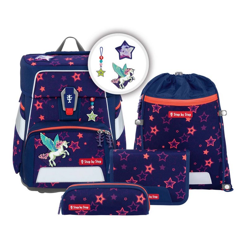 Step by Step Schulranzen-Set Space Shine Pegasus Night Nuala 5-tlg. - Special Edition von Step by Step