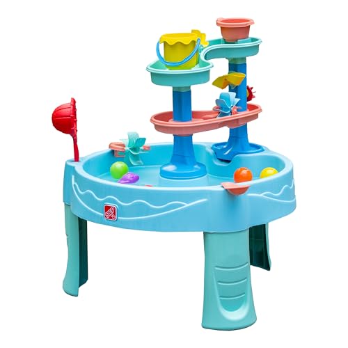 Step2 Double Spin & Showers Wasserspieltisch mit 22-teiligem Zubehörset | Garten Wasser Spieltisch für Kinder | Großer Wassertisch für Kinder Step2 Double Spin & Showers Wasserspieltisch mit 22-teiligem Zubehörset | Garten Wasser Spieltisch für Kinder | Großer Wassertisch für Kinder von Step2