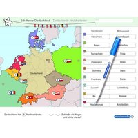 Ich kenne Deutschland - Deutschlands Nachbarländer - Lerntafel mit Stift von Sternchenverlag