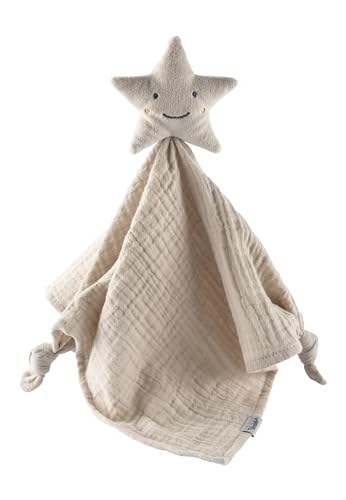 Baby Schmusetuch Stern mit besticktem Gesicht, Schnuffeltuch aus Musselin mit Knotendetails, Trösterchen für Jungen und Mädchen Baby Schmusetuch Stern mit besticktem Gesicht, Schnuffeltuch aus Musselin mit Knotendetails, Trösterchen für Jungen und Mädchen von Sterntaler