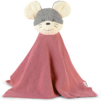 STERNTALER 3202181 GOTS Strick-Schmusetuch Maus Mabel in Rosa, 30 cm von Sterntaler