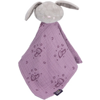 STERNTALER 32222928 Kuscheltuch Schlummerhase aus Flauschstoff und Polycotton pastellviolett von Sterntaler