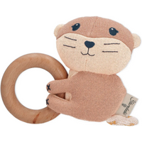 STERNTALER 3302209 Holz-Greifling Otter Otti in Hellbraun, 13 cm von Sterntaler