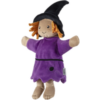 STERNTALER 3602453 Handpuppe Hexe für das Kasperletheater violett von Sterntaler